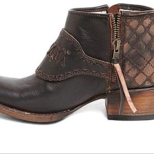 Freebird by Steven Dark Brown Quilted Ankle Booties